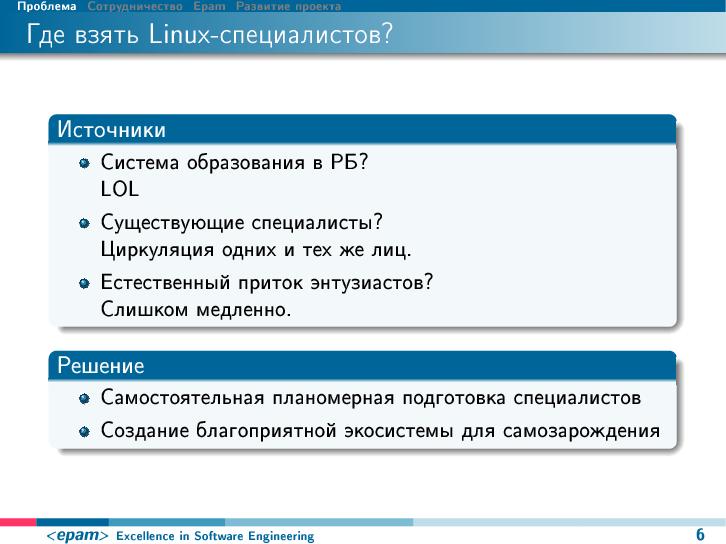 Файл:Linux-образование — симбиоз ВУЗов, коммерческих компаний и LUG (Денис Пынькин, OSEDUCONF-2014).pdf